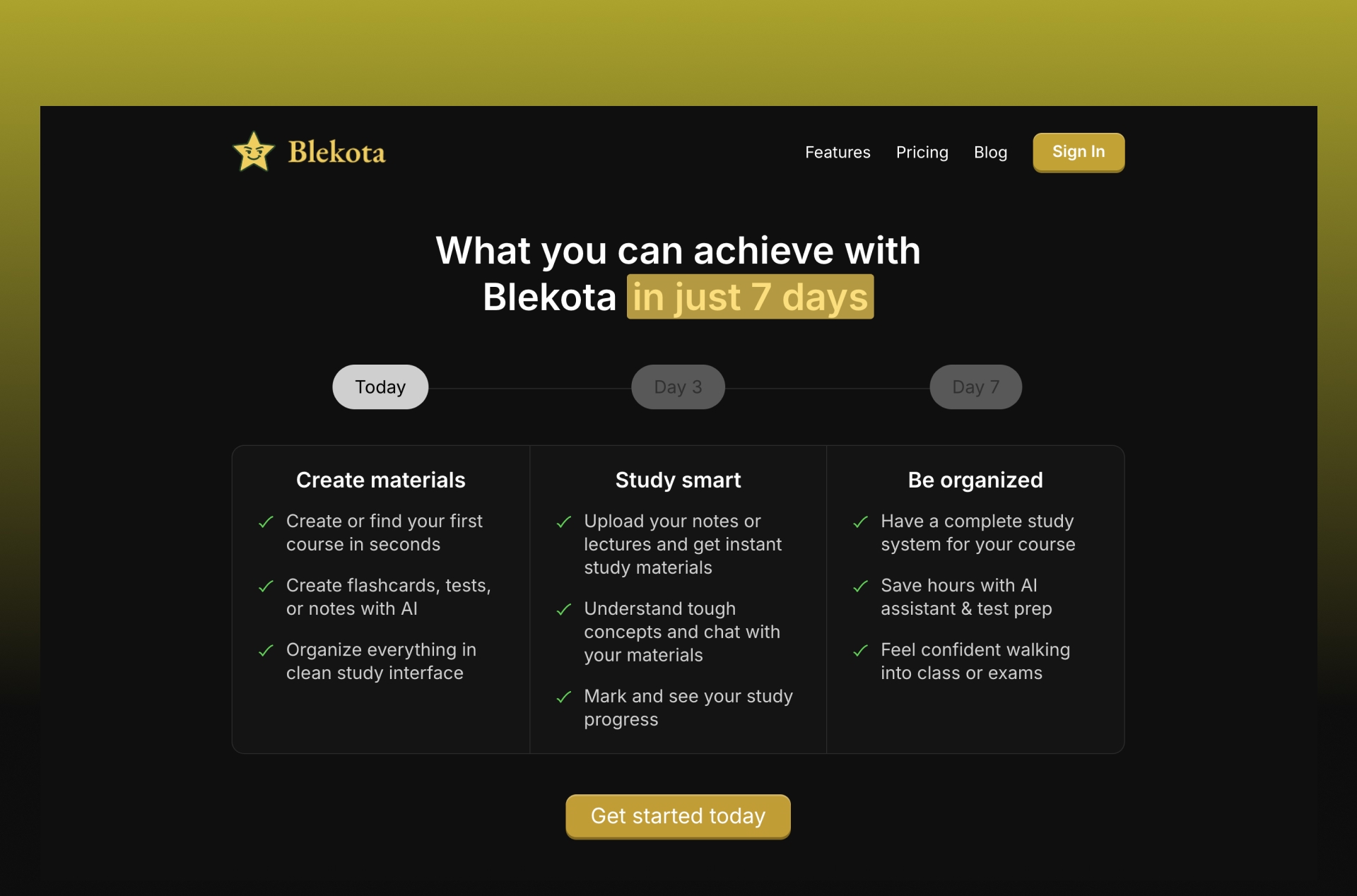 Blekota study product portfolio preview