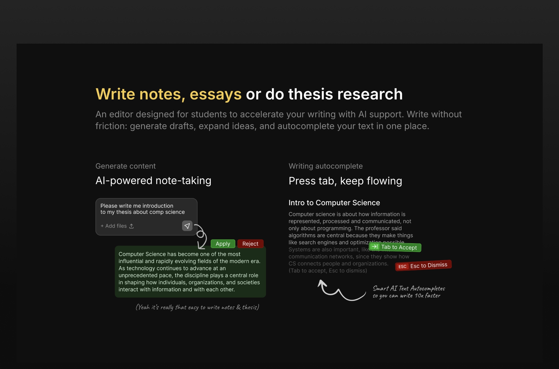 Blekota writing product portfolio preview