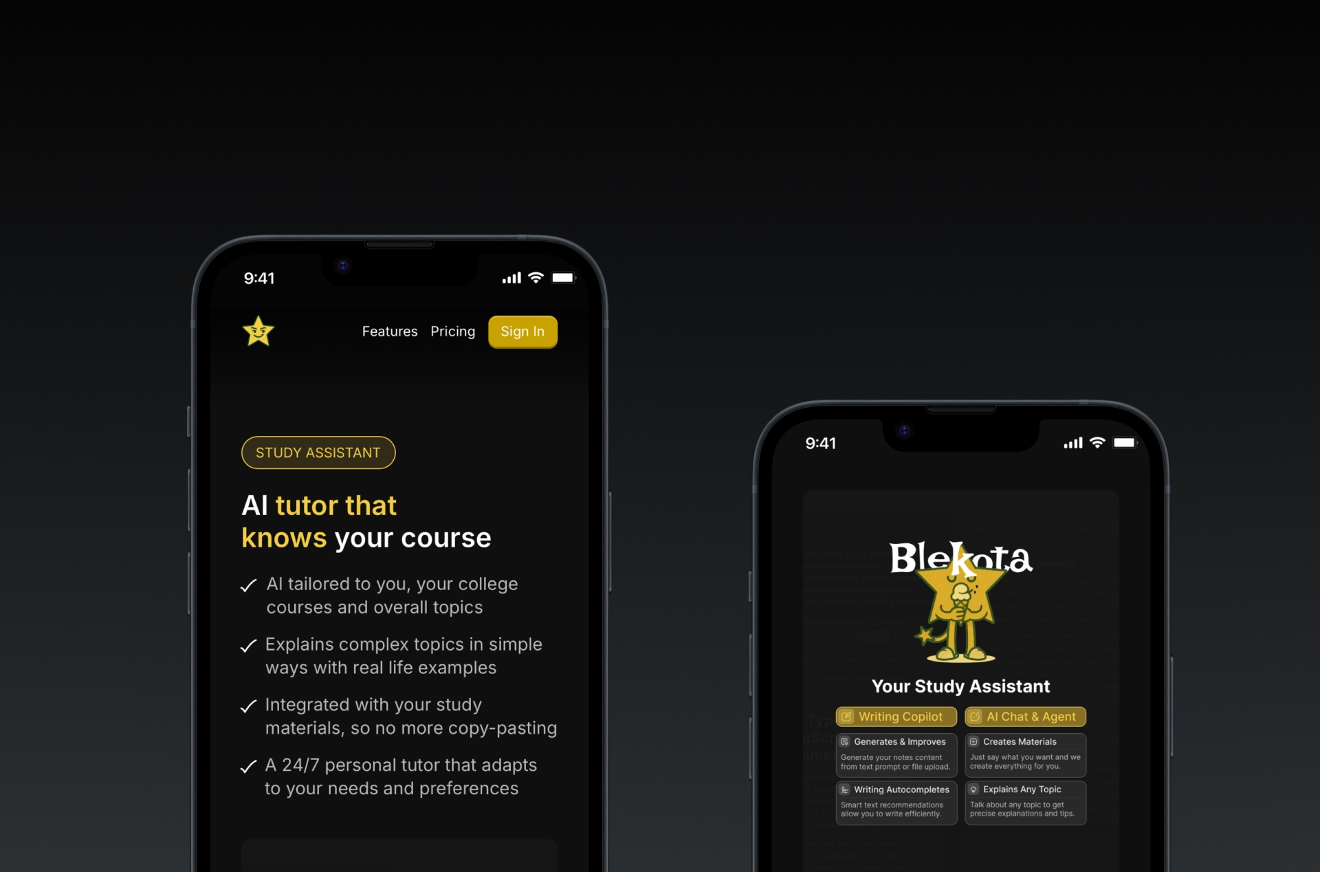 Blekota mobile product portfolio preview