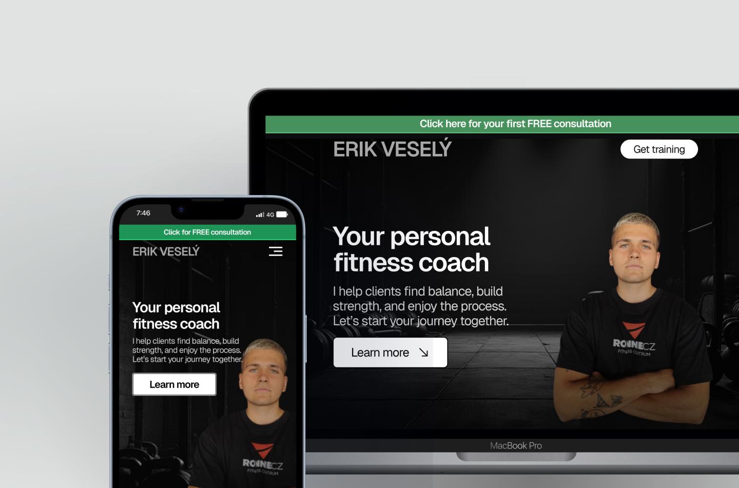 Fitness coach WP template